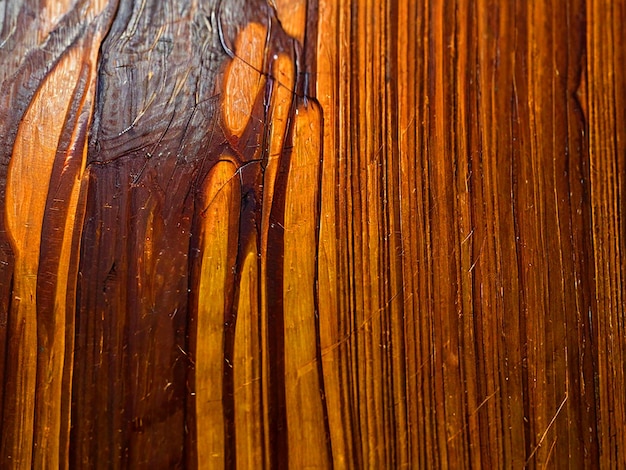 Photo closeup view of textured wooden surface with rich grain patterns