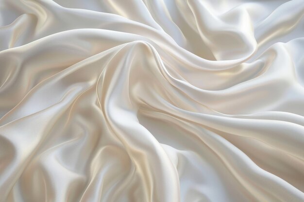 CloseUp View of White Fabric Texture