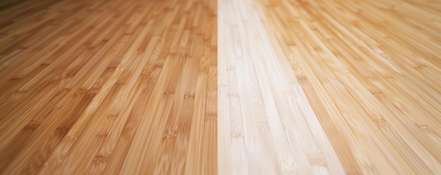 Photo a closeup view of wooden flooring showcasing contrasting tones of light and dark wood perfect for design inspiration