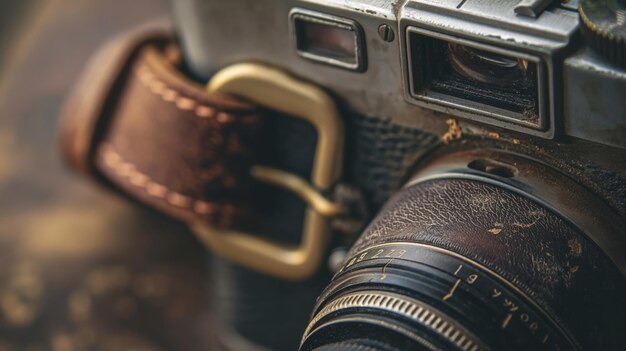 Photo closeup of a vintage camera