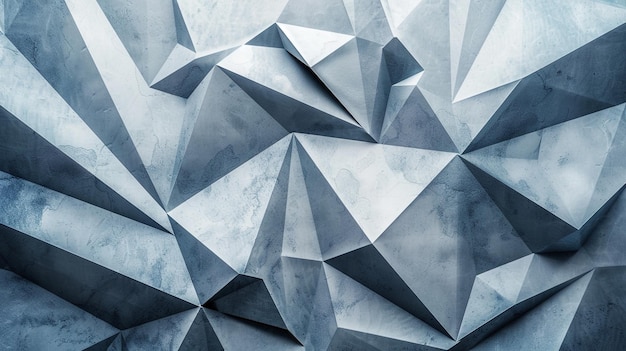 Closeup wall multiple triangles