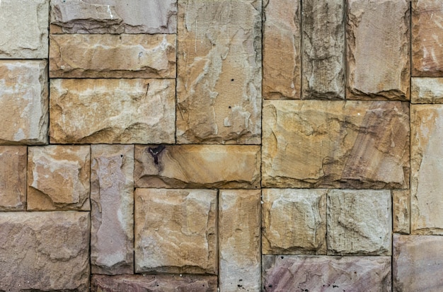 Closeup wall stone pattern texture brown color