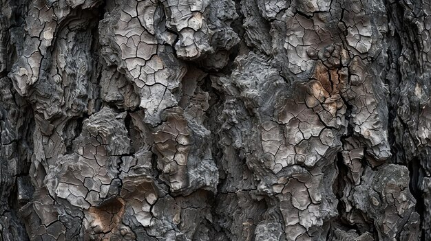 Closeup of a weathered tree trunk