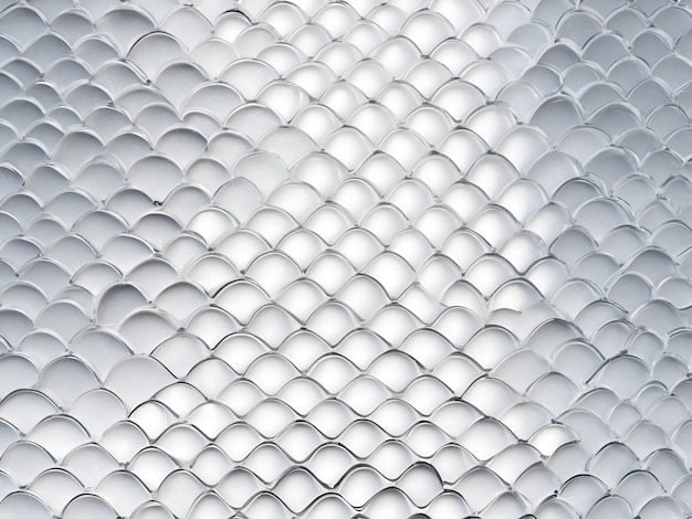 Photo closeup of white fish scale texture background