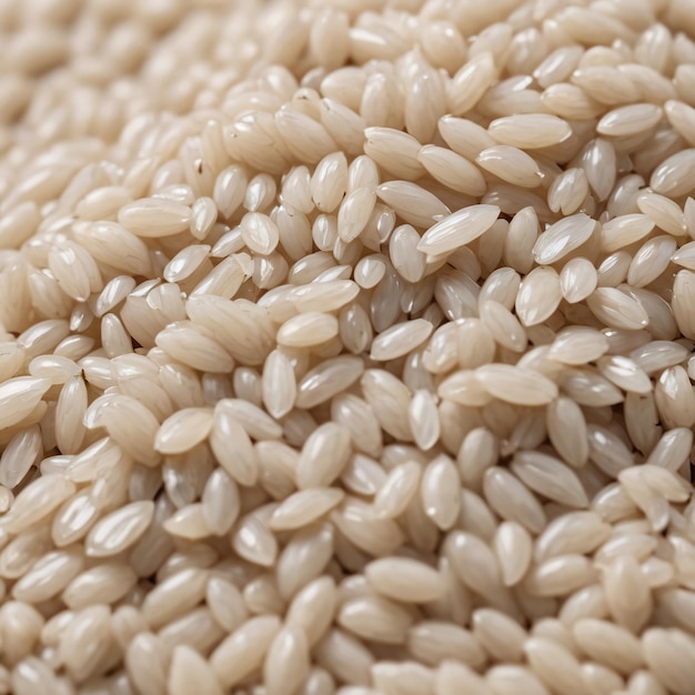 Closeup of white rice