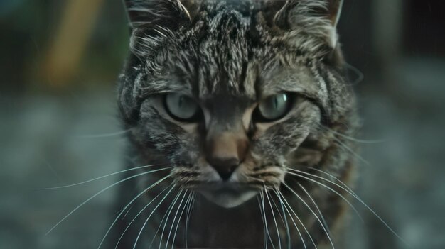 Photo a closeup of a wildcats face