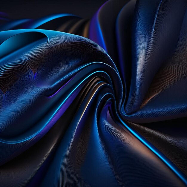 Cloth waves fabric sleek texture of natural cotton silk or wool geometric and flowing background