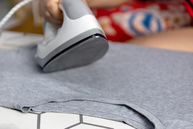 Clothes iron make the clothes smooth and beautiful