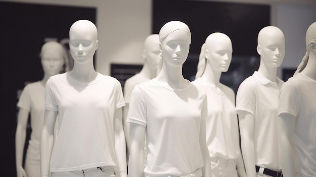 Clothes on a mannequins Generative Ai