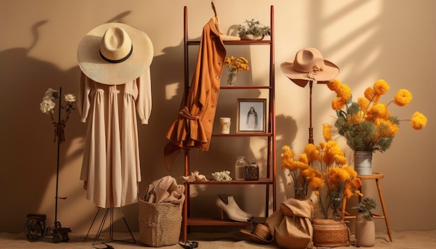 Clothes rack wardrobe