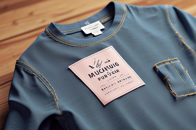 Photo clothing label mockups