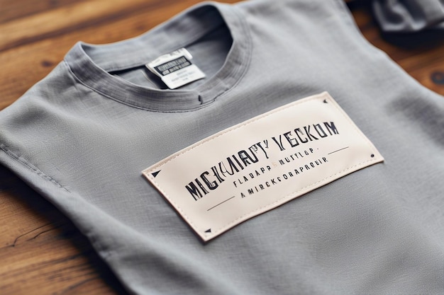 Photo clothing label mockups