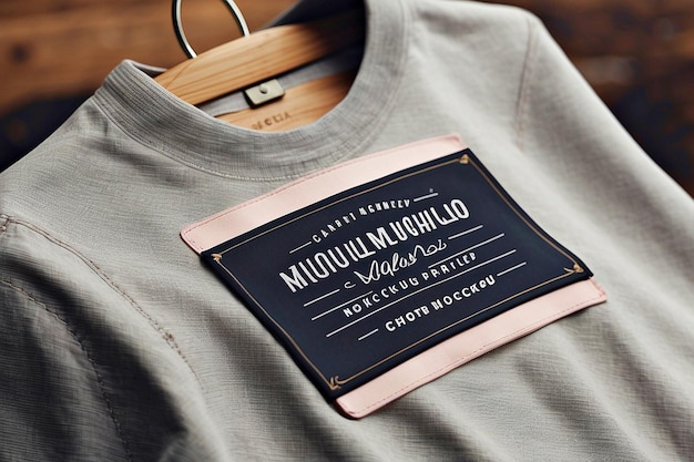 Photo clothing label mockups