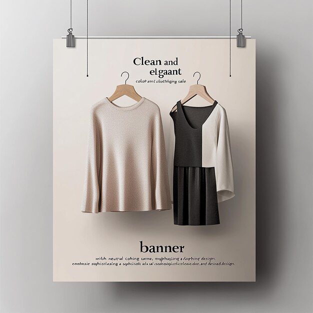 Photo clothing promotion template