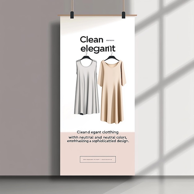 Photo clothing promotion template