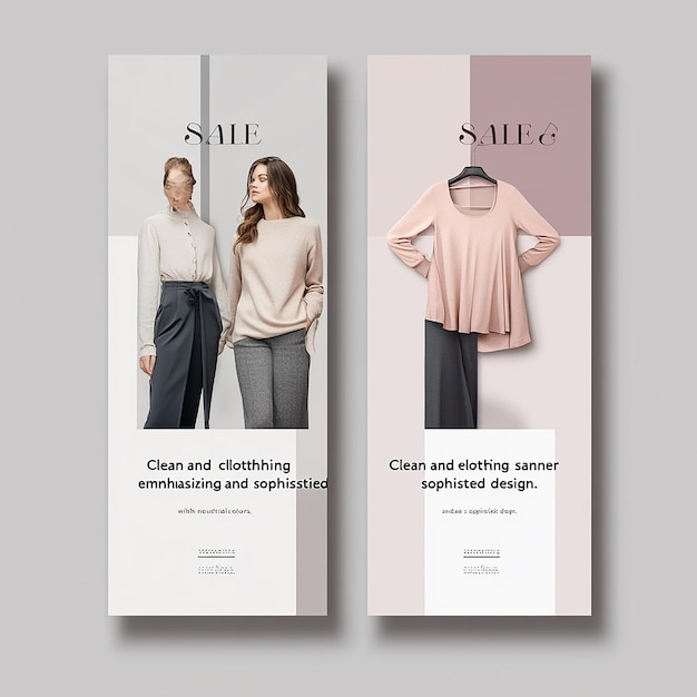 Photo clothing promotion template