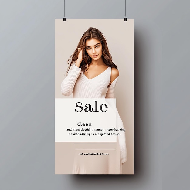 Photo clothing promotion template