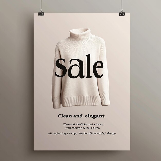 Photo clothing promotion template