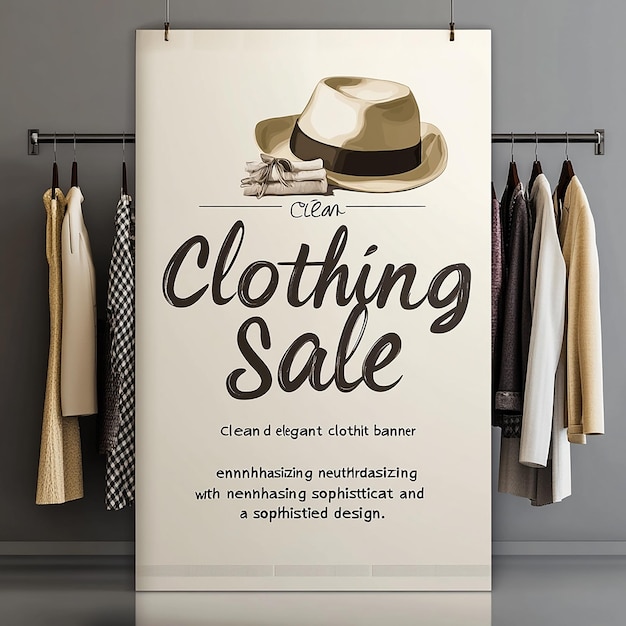 Photo clothing promotion template