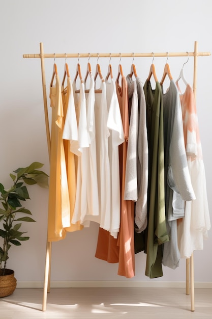 Clothing rack Illustration AI GenerativexA