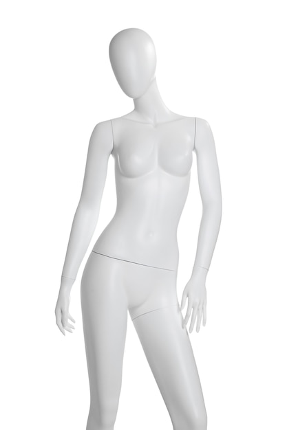 Clothing women mannequin isolated on the white isolated on white background