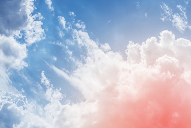 cloud background with a pastel colour