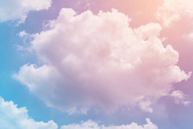 cloud background with a pastel colour