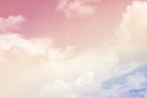 cloud background with a pastel colour