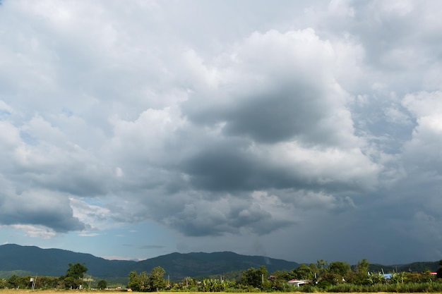 Cloud before rainy stormgray clouds