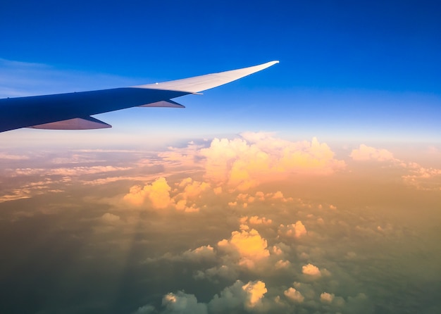 Cloud above the blue sky 