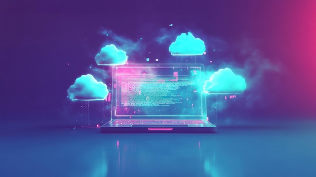 Cloud Computing Concept Illustration