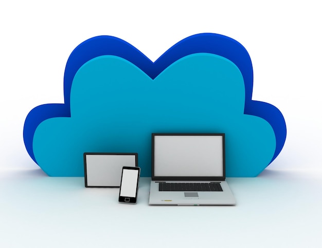 Cloud computing concept