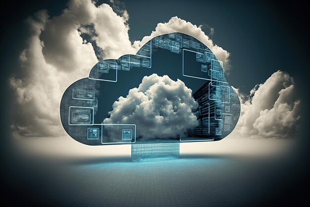 cloud computing concept