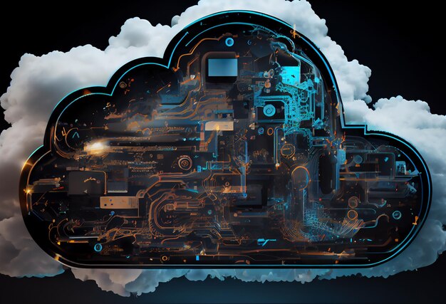 Cloud computing concept