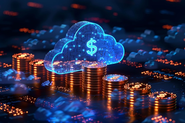 Cloud Computing Cost Efficiency cost efficiency in cloud computing with an image showing payperus