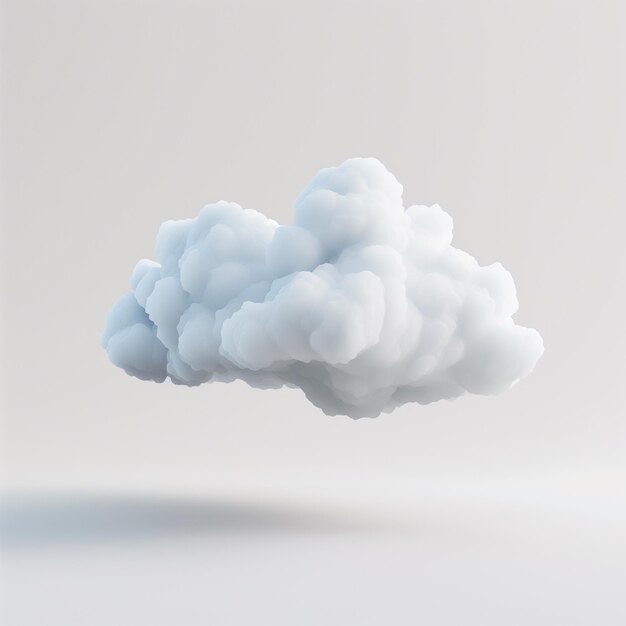 Photo cloud on empty background