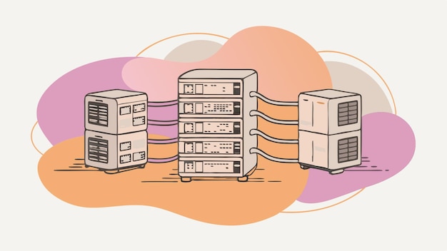 Photo cloud hosted web server ensures constant operations and handles high traffic loads efficiently