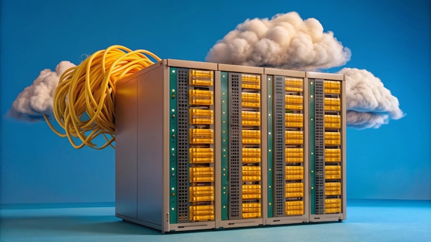 Photo cloud hosted web server ensures constant operations and handles high traffic loads efficiently