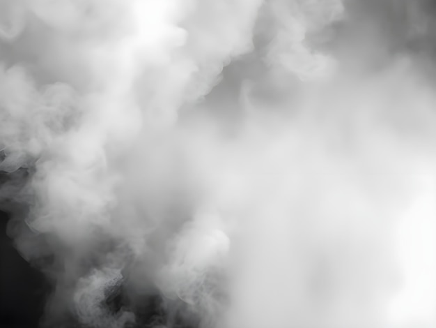 Photo a cloud of smoke rising from a black background with a white cloud in the middle