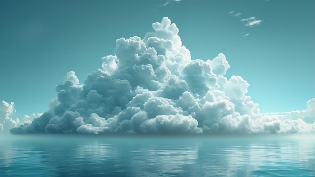 a cloud that is in the sky above the water