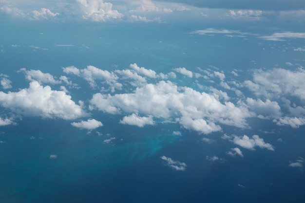 Clouds in a beautiful blue sky