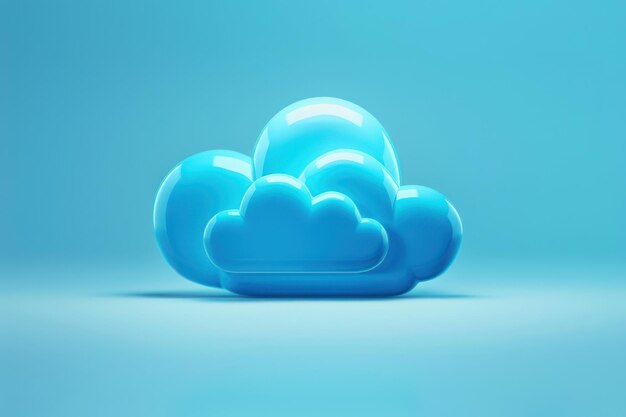 clouds on blue background