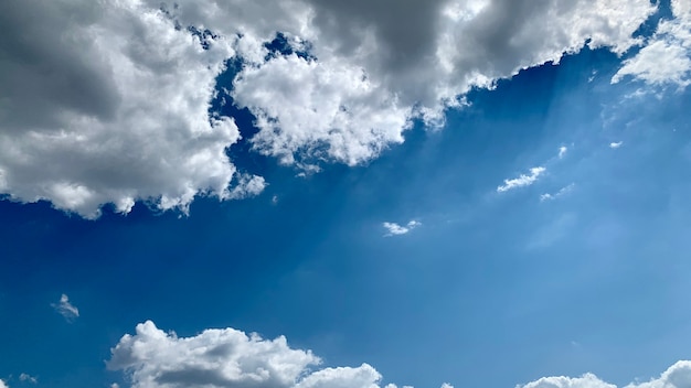 Clouds on blue sky