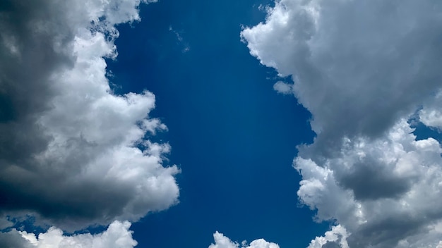 Clouds on blue sky