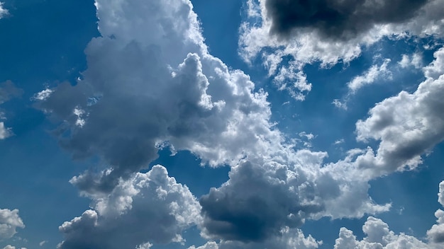 Clouds on blue sky