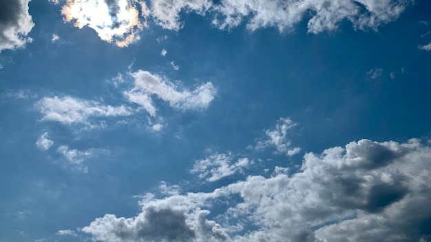 Clouds on blue sky