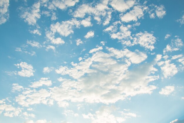 Clouds in the blue sky