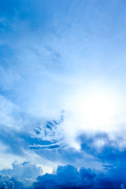 Clouds in the blue sky