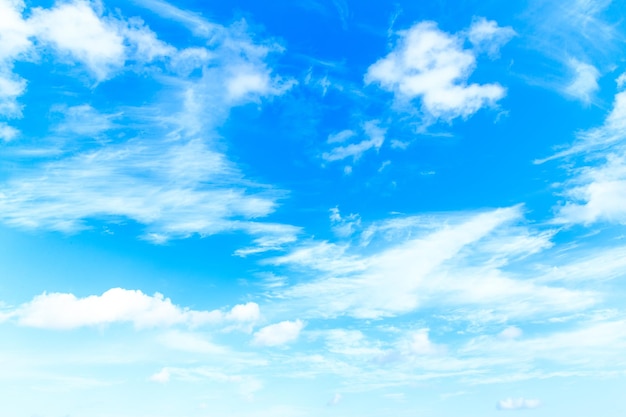 Clouds in the blue sky