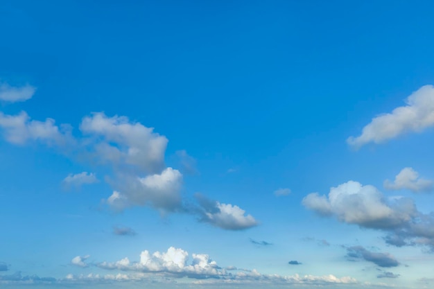 Clouds floating in blue sky